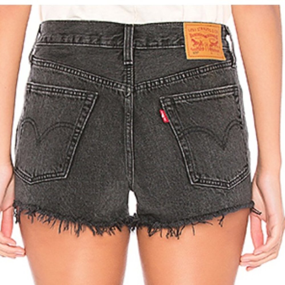 Levi's 501 Short- Trashed Black